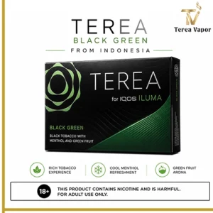 IQOS TEREA Black Green Indonesian – Strong Menthol Tobacco Flavor for IQOS ILUMA