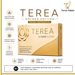 IQOS TEREA Golden Edition Indonesian – Premium Smooth Tobacco Flavor for IQOS ILUMA