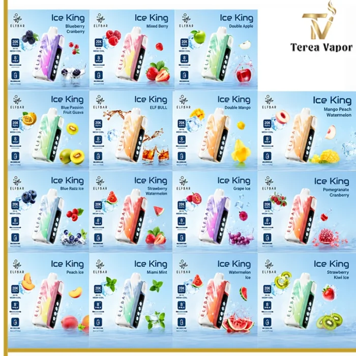 Elf Bar Ice King 30000 puffs rechargeable disposable vape device in UAE