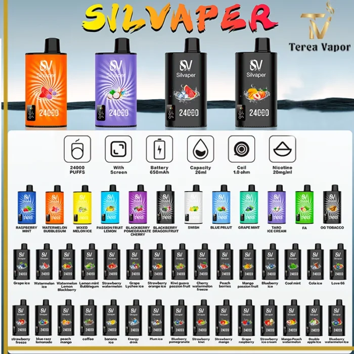 Silvaper 24000 Puffs Disposable Vape In Dubai UAE 1