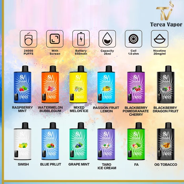 Silvaper 24000 Puffs Disposable Vape In Dubai UAE