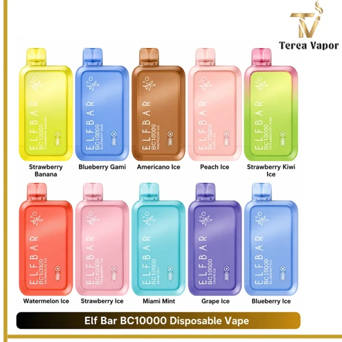 ELFBAR BC10000 rechargeable disposable vape device with 10000 puffs in UAE