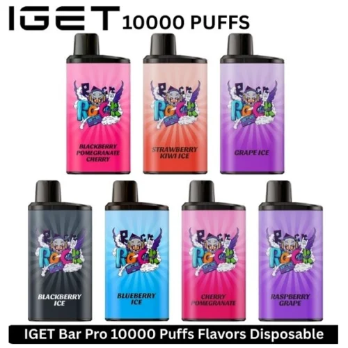 IGET Bar Pro 10000 Puffs Disposable Vape | Terea Vapor IGET Bar Pro 10000 Puffs Disposable Vape with 1.2Ω mesh coil and 2000mAh battery