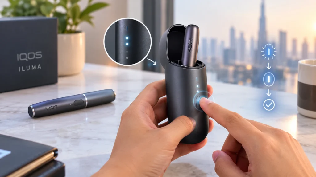 IQOS ILUMA Blinking Lights Explained: Colours & Meanings 3 How to Reset IQOS ILUMA When Lights Keep Blinking