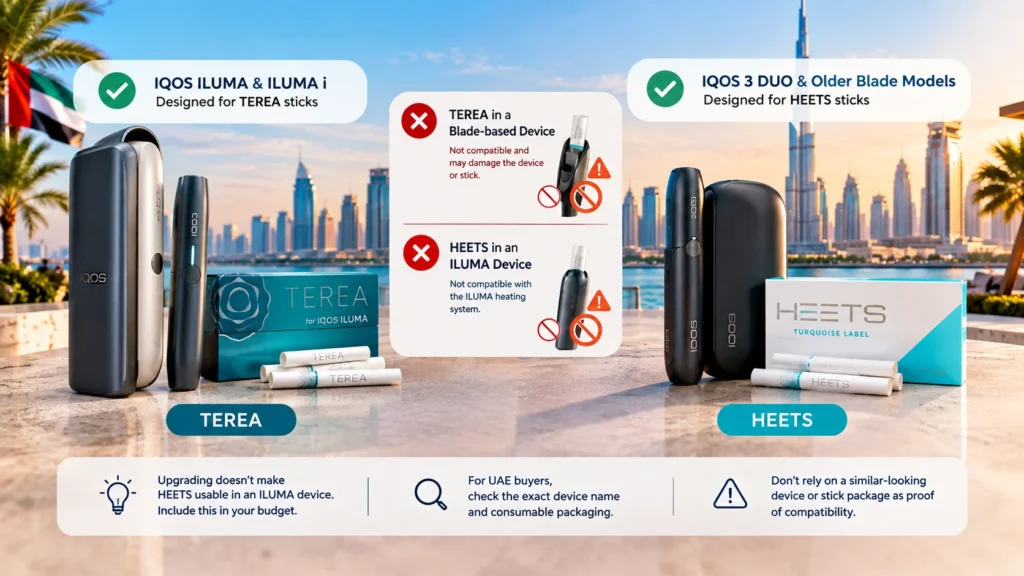 IQOS ILUMA vs Older Models: Is the Upgrade Worth It in 2026? 2 IQOS ILUMA TEREA Compatibility