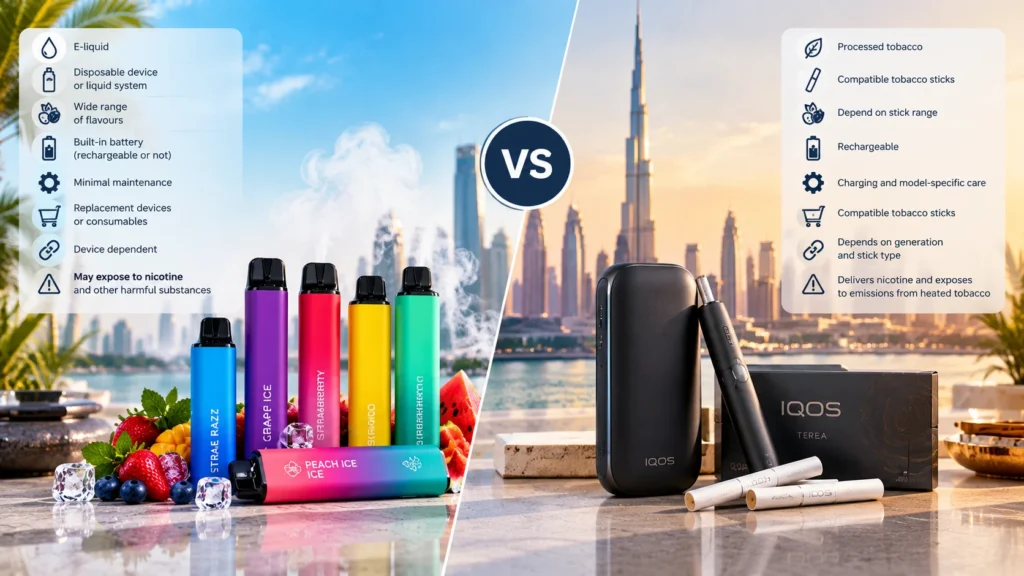 IQOS vs Disposable Vape UAE